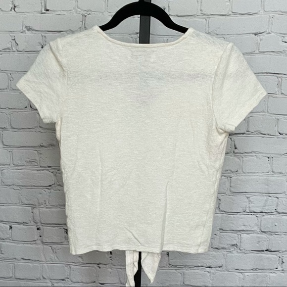 Madewell Texture & Thread Knot Front Woven Top - Picture 4 of 5